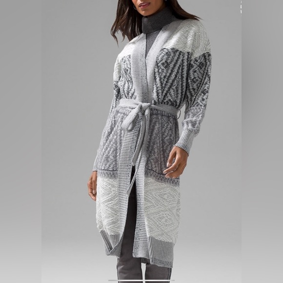 WHBM FAIR ISLE SEQUIN CARDIGAN